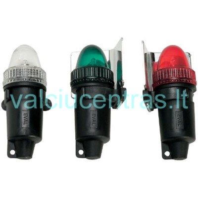 LED navigacinių šviesų komplektas 3vnt.(3xAA)